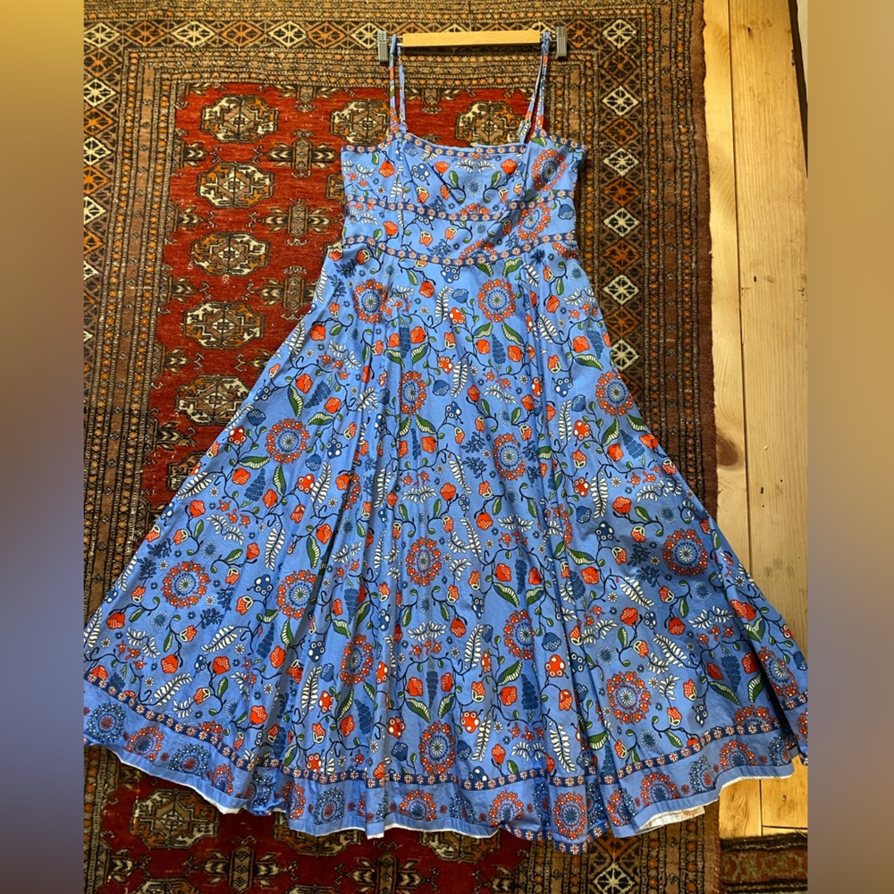 Hill House Margot long strawberry floral dress
